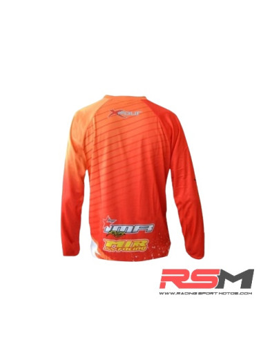 CAMISETA CROSS XFOUR COLOR NARANJA ADULTO TALLA L