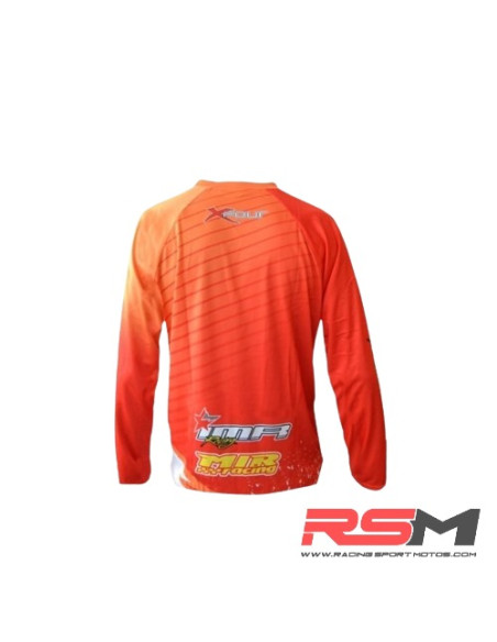 CAMISETA CROSS XFOUR COLOR NARANJA ADULTO TALLA L