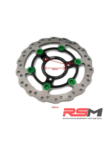 DISCO FRENO 220mm DELANTERO FLOTANTE NG (3 TORNILLOS)