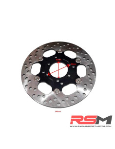 DISCO FRENO 240mm FLOTANTE PRE 4 / MOTO 5 / LLANTA 12" ULTRALIGERA - NEGRO