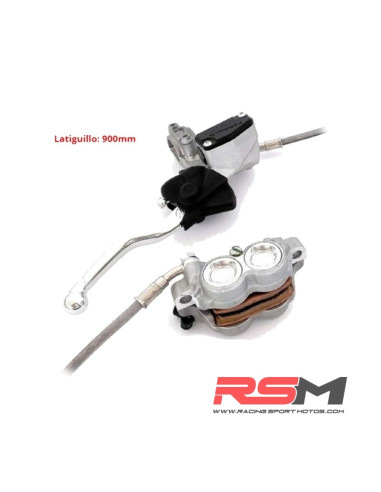 FRENO DELANTERO COMPLETO FORMULA RADIAL 4 PISTONES (LATIGUILLO 900mm) CORSE/GP20