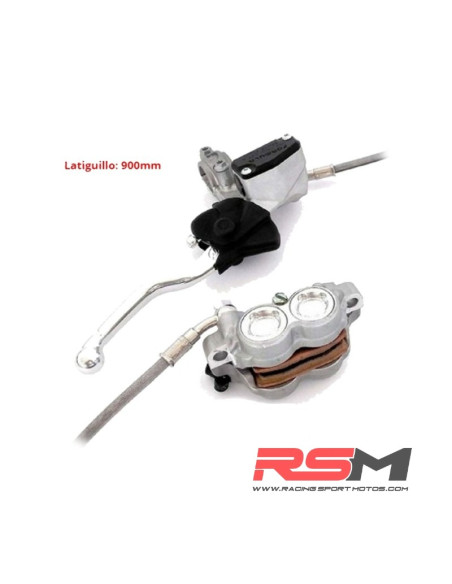 FRENO DELANTERO COMPLETO FORMULA RADIAL 4 PISTONES (LATIGUILLO 900mm) CORSE/GP20