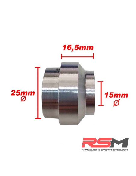 CASQUILLO SEPARADOR LLANTA DELANTERA DERECHO GP12 / GP20 (16.5mm)