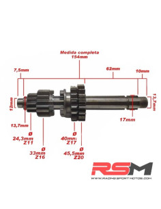 CAJA DE CAMBIOS MOTOR ZS 140 2