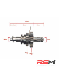 EJE SECUNDARIO ( CAJA CAMBIOS ) QUAD ATV 110