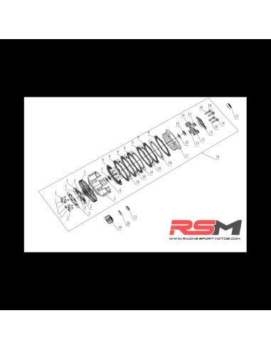 ARANDELA 26x14x2,5 EMBRAGUE 190Z (12, 20)