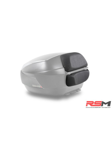 Baúl SHAD SH48 Gris Tapa CARBONO + DOBLE Respaldo