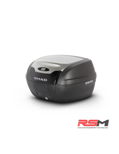 Baúl SHAD SH40 Negro/Tapa aluminio