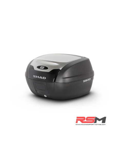 Baúl SHAD SH40 Negro/Tapa aluminio