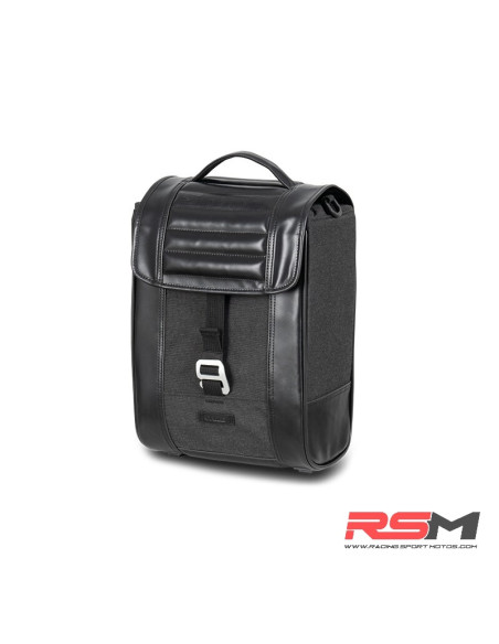 Alforja lateral SHAD SR38 estilo Cafe Racer - Negro
