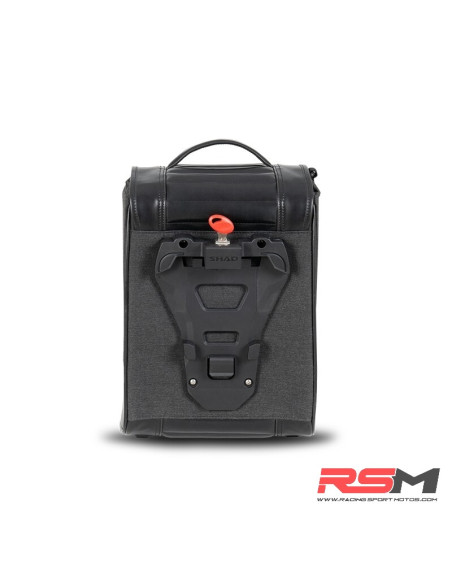 Alforja lateral SHAD SR38 estilo Cafe Racer - Negro