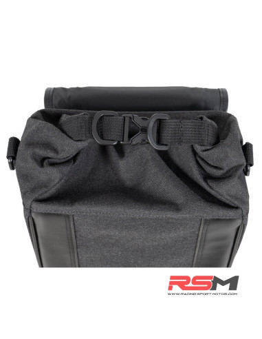 Alforja lateral SHAD SR38 estilo Cafe Racer - Negro
