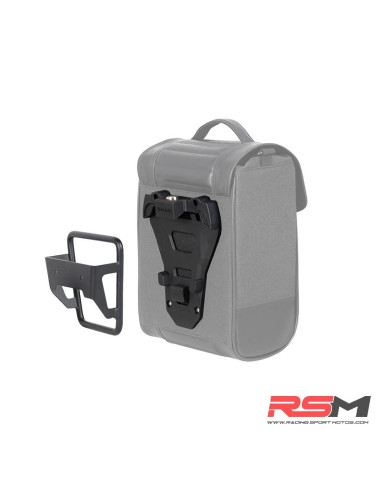 Alforja lateral SHAD SR38 estilo Cafe Racer - Negro