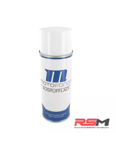 LACA ANTICALORICA NEGRO MATE PARA ESCAPES 600° 400ML MOTOFORCE