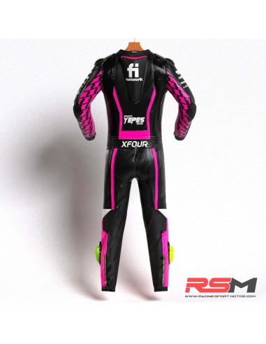 MONO XFOUR NIÑO MODELO YEPES MOTOR ROSA x MIR RACING