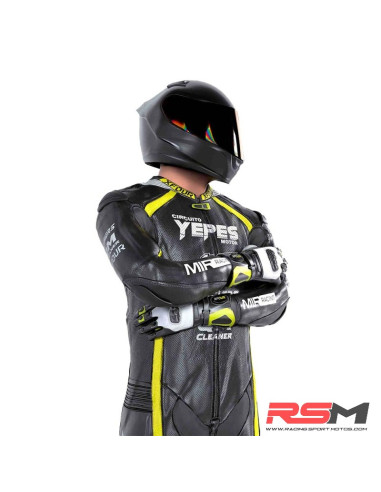 MONO XFOUR NIÑO MODELO IMR x YEPES MOTOR NEGRO y AMARILLO FLUOR
