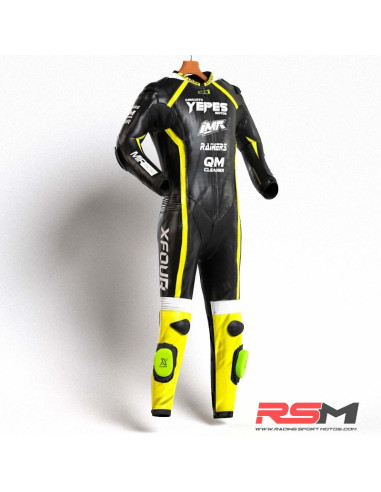 MONO XFOUR NIÑO MODELO IMR x YEPES MOTOR NEGRO y AMARILLO FLUOR