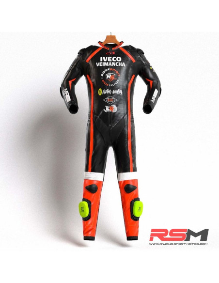 MONO XFOUR NIÑO MODELO RIDERSPIRIT x MIR RACING NARANJA FLUOR