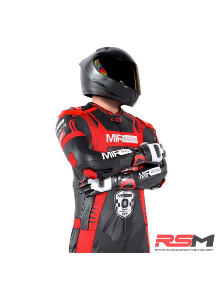 MONO XFOUR ADULTO MODELO VROOAM x MIR RACING ROJO Y NEGRO