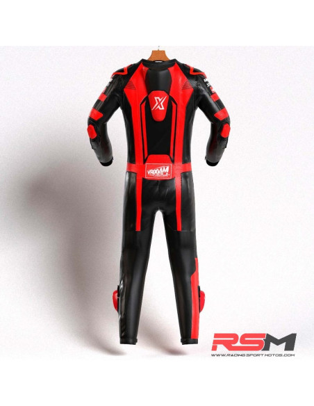 MONO XFOUR ADULTO MODELO VROOAM x MIR RACING ROJO Y NEGRO