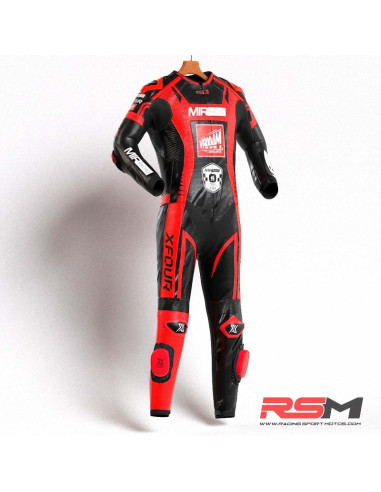 MONO XFOUR ADULTO MODELO VROOAM x MIR RACING ROJO Y NEGRO