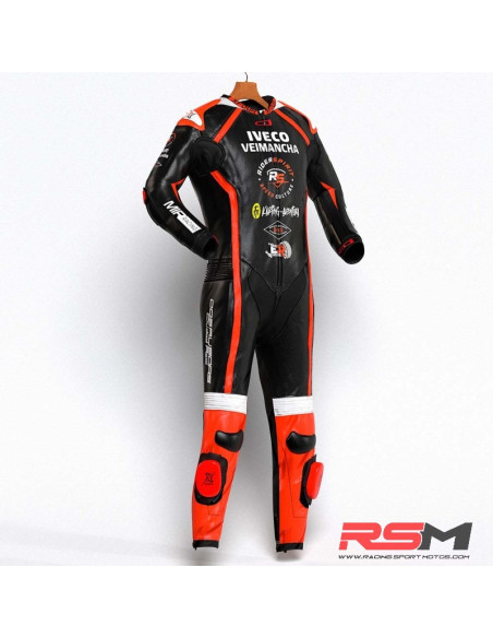 MONO XFOUR ADULTO MODELO RIDERSPIRIT x MIR RACING NARANJA FLUOR
