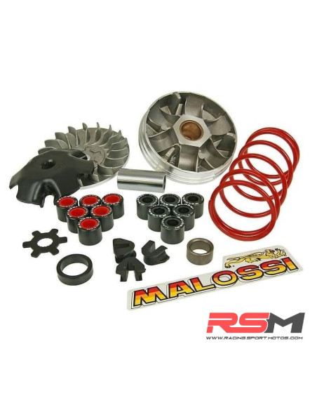 KIT VARIADOR CON POLEAS Y CORREA MALOSSI MHR OVERRANGE MINARELLI HORIZONTAL LARGO