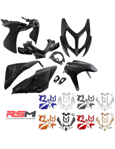 KIT CARENADOS YAMAHA AEROX / MBK NITRO 13 9 PIEZAS ALLPRO