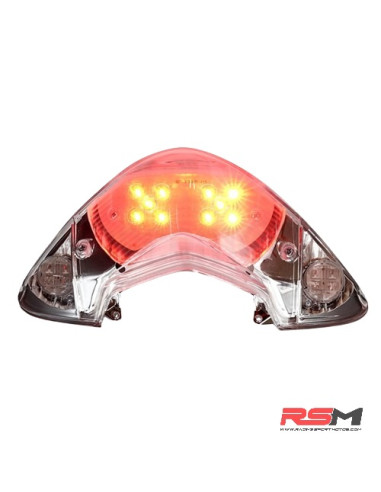 PILOTO TRASERO LED YAMAHA JOG R/RR ALLPRO - TRANSPARENTE